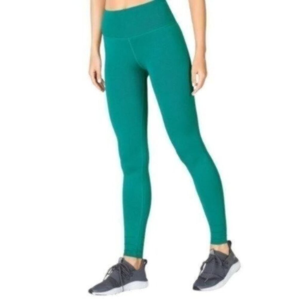 Fabletics High-Waisted SculptKnit Essential Leggings Green XS